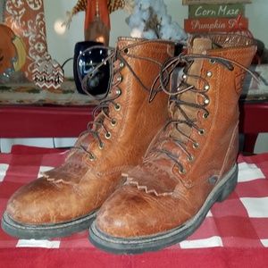 Mens Ariat 8 in. Lace Up Steel Toe Work Boots